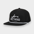 Tidal Rope Hat – Black with White Stitch Logo