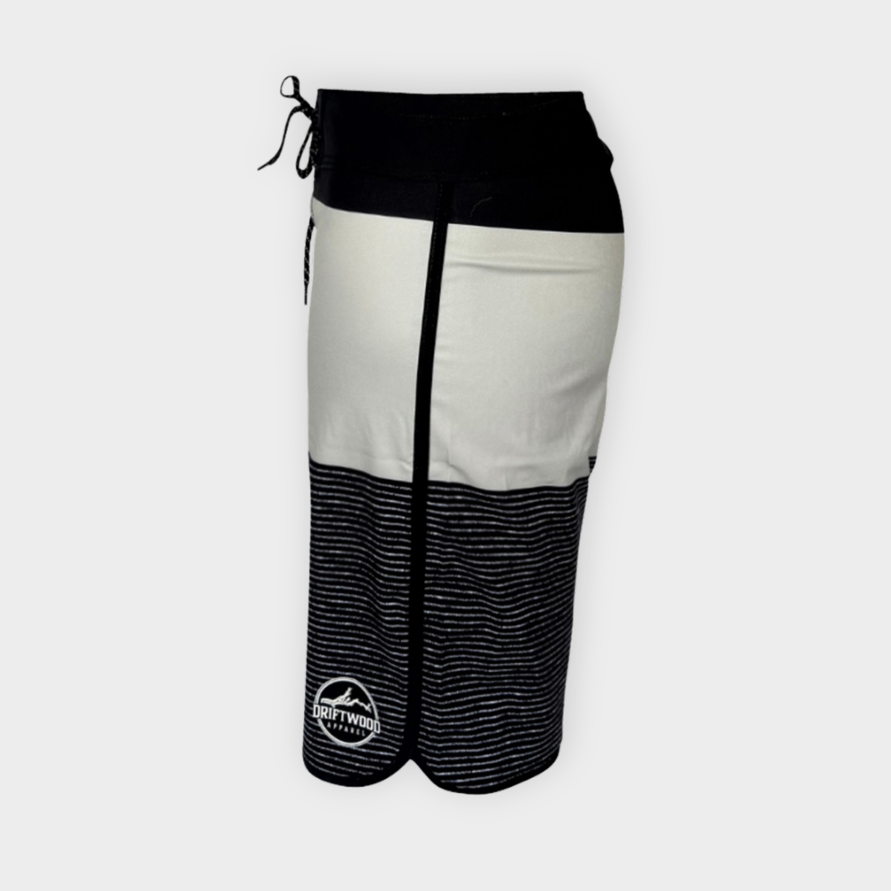 Breaker Boardshort- Black and Gray Stripes