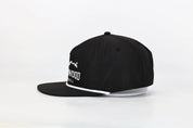 Tidal Rope Hat – Black with White Stitch Logo