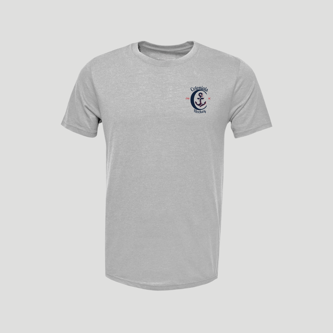 Colonials Crest Tee — Grey