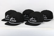 Tidal Rope Hat – Black with White Stitch Logo