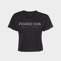 FORGE CHS Women's Crop Top - Black w/ Light Grey Logo