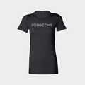 FORGE CHS Women's T-Shirt - Black w/ Light Grey Logo