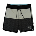 Breaker Boardshort- Black and Gray Stripes