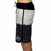 Breaker Boardshort- Black and Gray Stripes