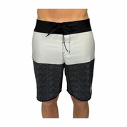 Breaker Boardshort- Black and Gray Stripes