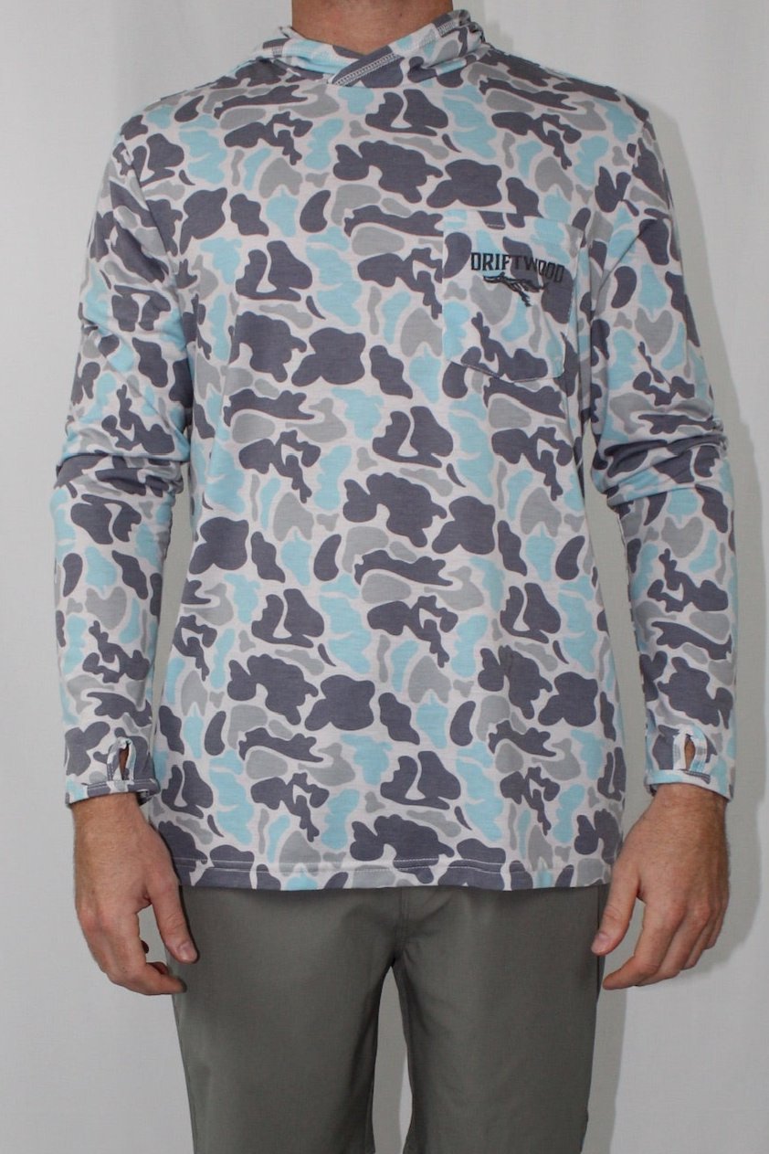 BreezeFlex Hoodie - Light Blue Camo