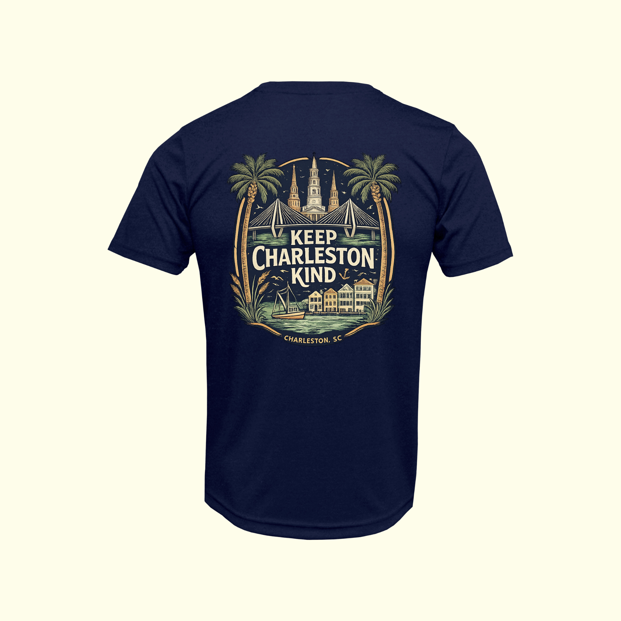Keep Charleston Kind Charleston Scenic Tee - Navy