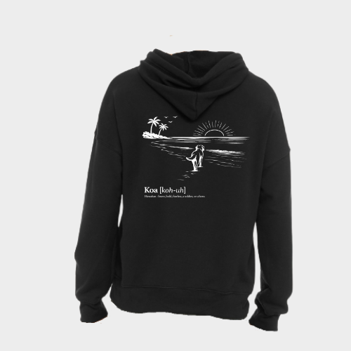 Koa Kares Legacy Hoodie — Black